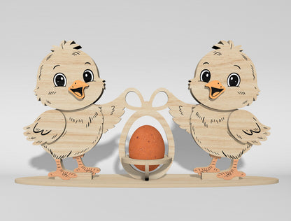 Easter Egg Holder SVG Bundle Bunny Chick 11 Designs for Glowforge and xTool