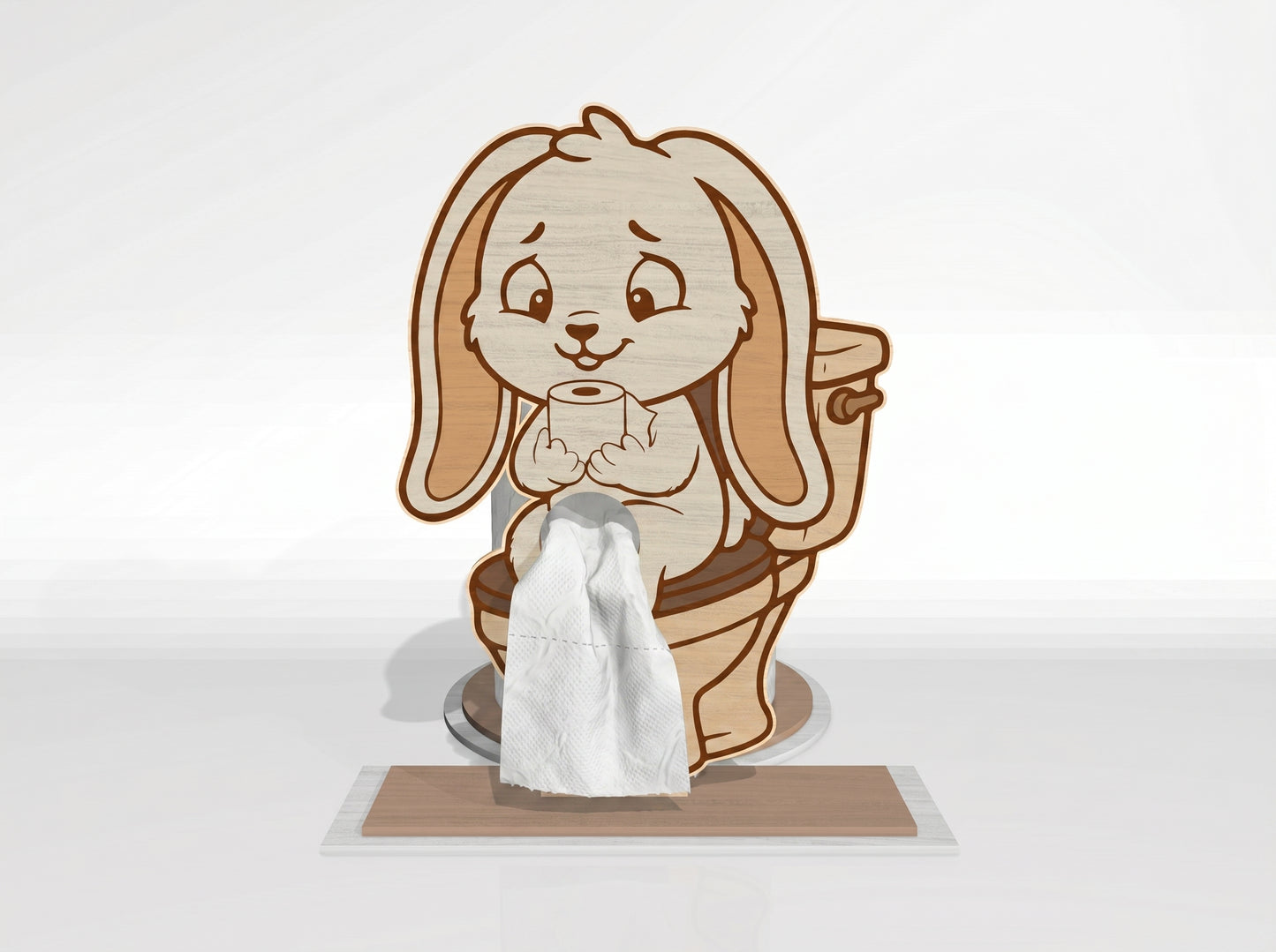 Animal Toilet Paper Holder SVG Bundle for Glowforge and xTool