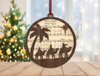 Christian Nativity Ornament SVG Bundle Christmas Laser Cut Files