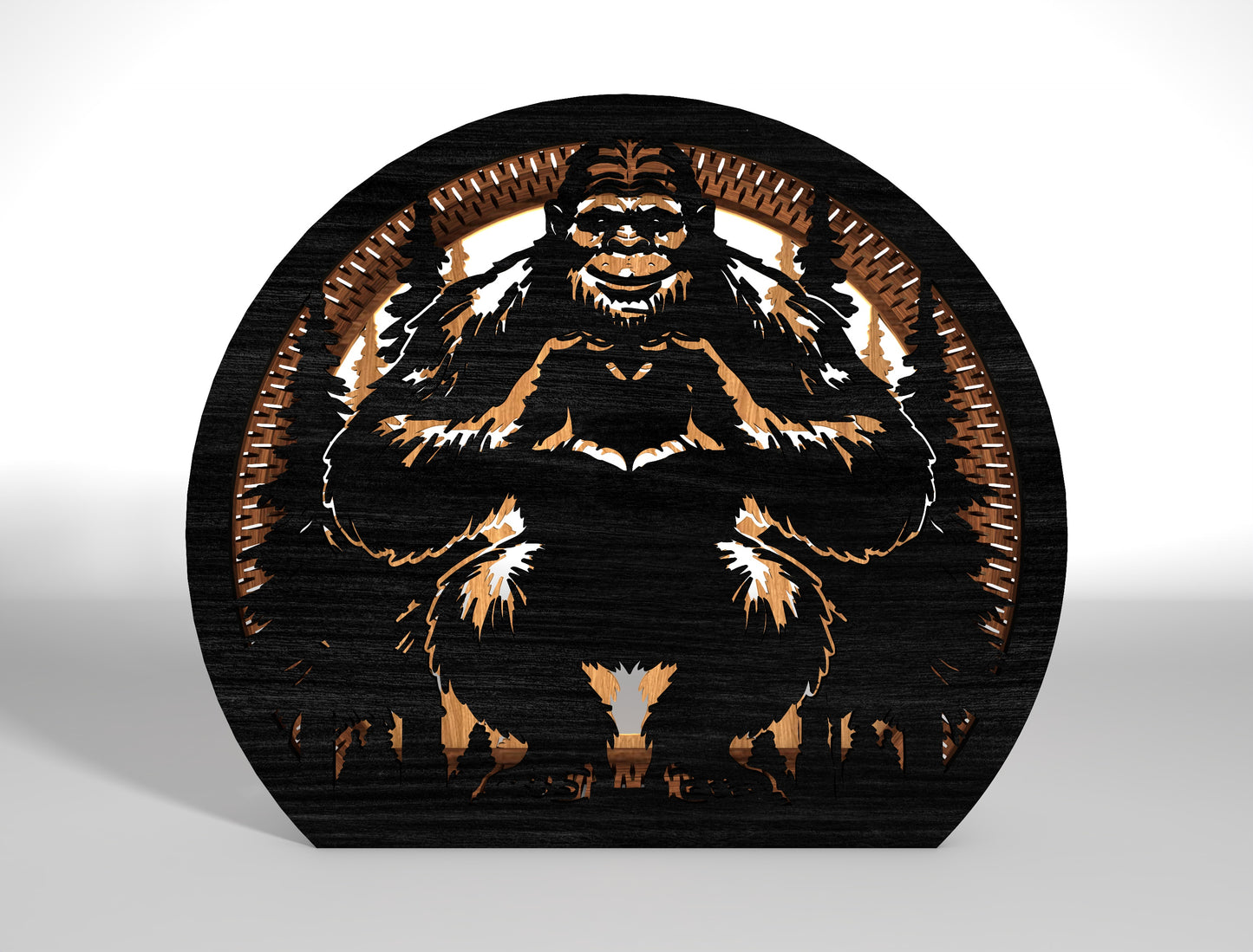 Bigfoot Sasquatch Walking SVG Bundle 9 Designs for LightBurn Glowforge xTool