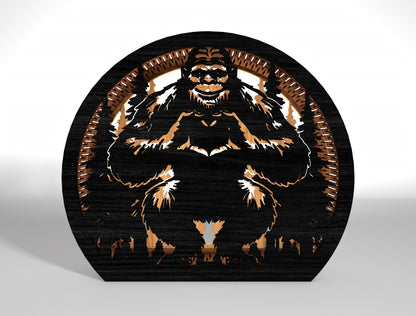 Bigfoot Sasquatch Walking SVG Bundle 9 Designs for LightBurn Glowforge xTool
