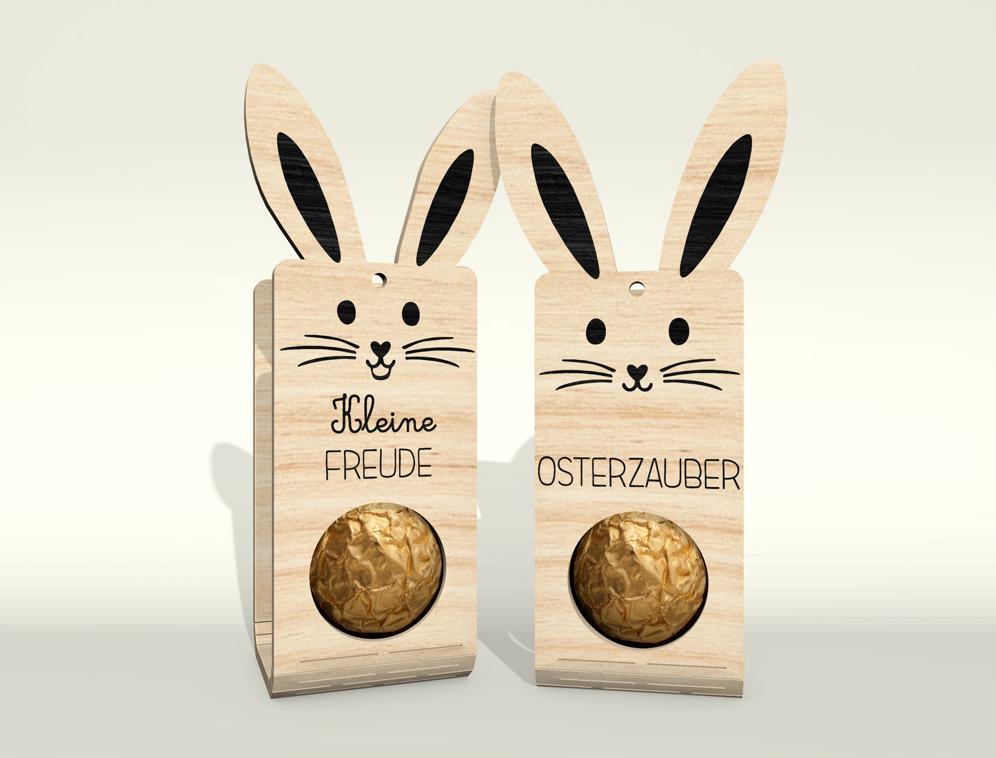 Easter Bunny Chocolate Holder SVG Bundle 25 Designs for Glowforge and xTool