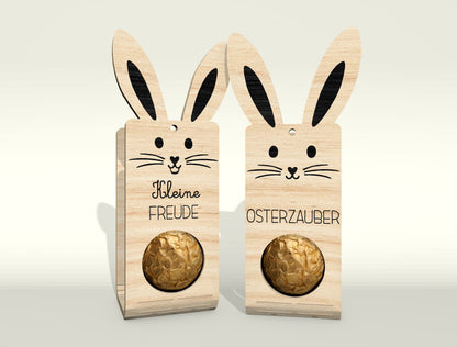 Easter Bunny Chocolate Holder SVG Bundle 25 Designs for Glowforge and xTool