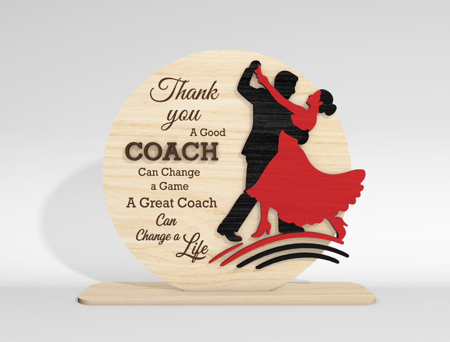 Thank You Coach Sign SVG Bundle for Glowforge and LightBurn