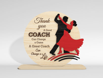 Thank You Coach Sign SVG Bundle for Glowforge and LightBurn