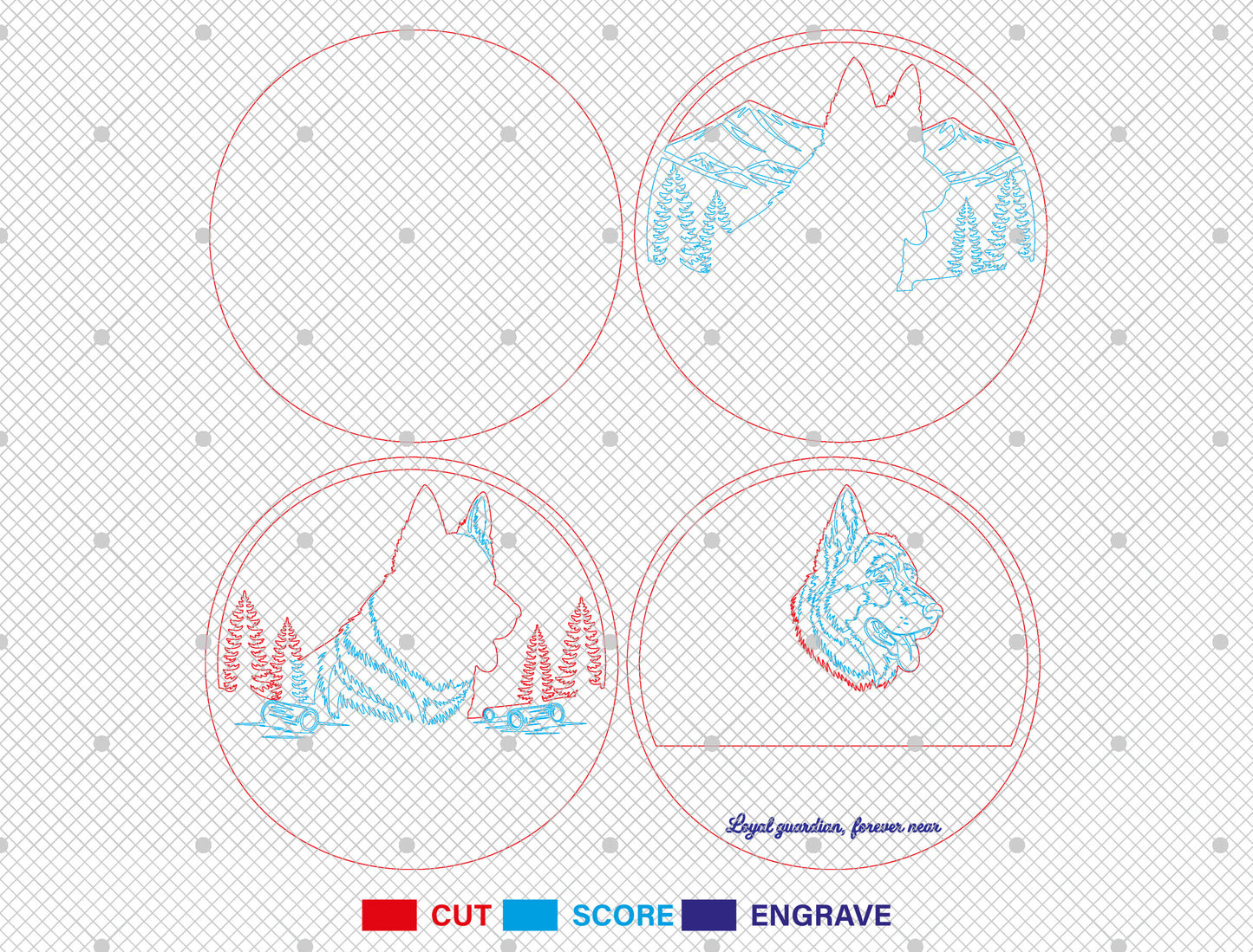 Dog Memorial Sign SVG Bundle for Glowforge, LightBurn, or xTool