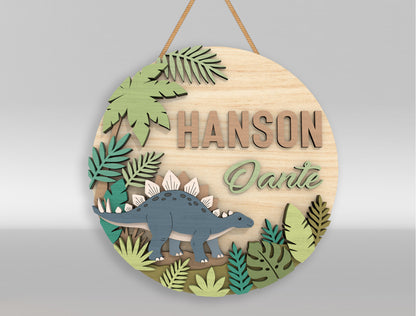 Personalized Nursery Door Sign SVG for Glowforge and xTool