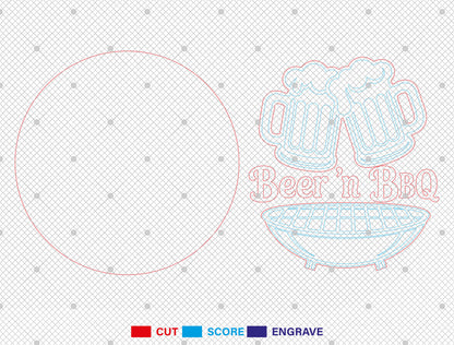 Backyard Bar and Grill SVG Bundle for Glowforge, xTool, and LightBurn