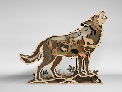 Wildlife Multilayer SVG Bundle 10 Designs for Glowforge xTool LightBurn