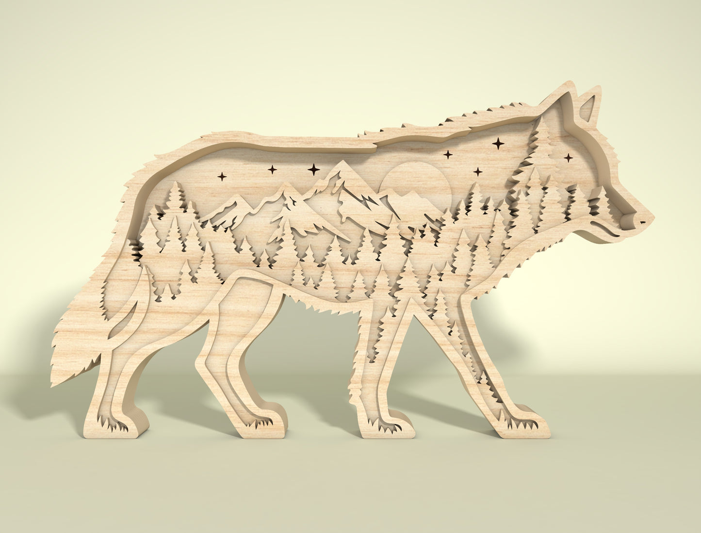 Multilayer Forest Animal SVG Bundle for LightBurn and Glowforge