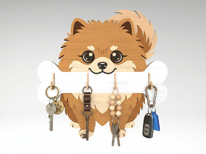 Dog Key Holder SVG Bundle for xTool, Glowforge, or LightBurn