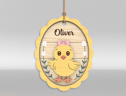 Easter Bunny Basket Tag SVG Bundle 18 Designs for Glowforge and xTool