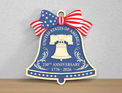 America 250 Door Hanger SVG Bundle for Glowforge and xTool