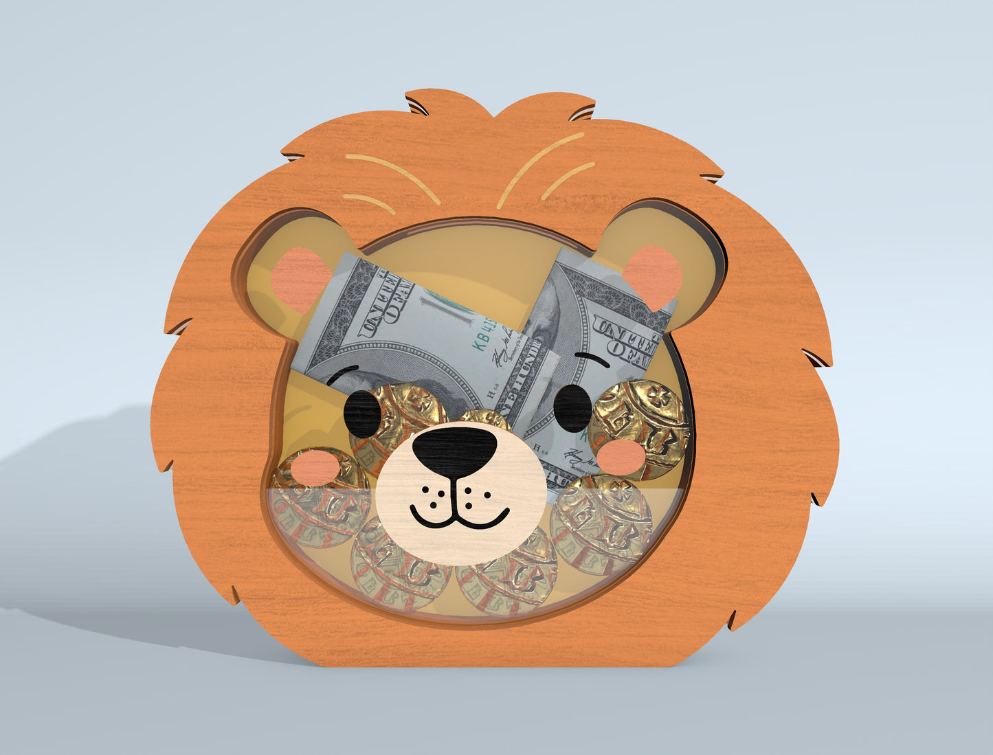 Animal Piggy Bank SVG Bundle Laser Cut File for xTool and Glowforge
