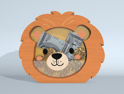 Animal Piggy Bank SVG Bundle Laser Cut File for xTool and Glowforge