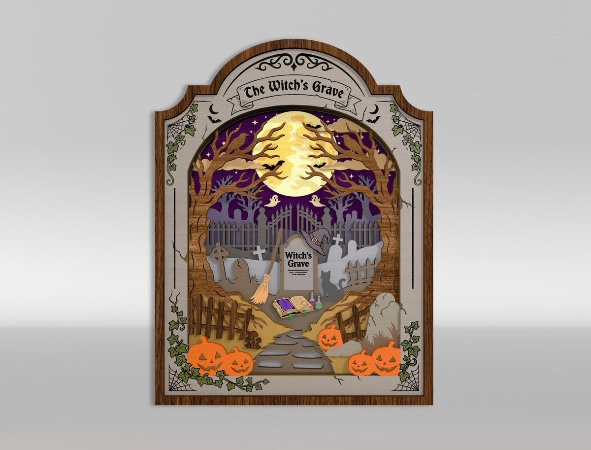 Halloween Haunted House Multilayer SVG Bundle 12 Designs for xTool Glowforge LightBurn