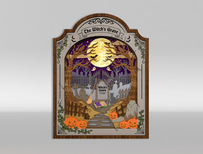 Halloween Haunted House Multilayer SVG Bundle 12 Designs for xTool Glowforge LightBurn