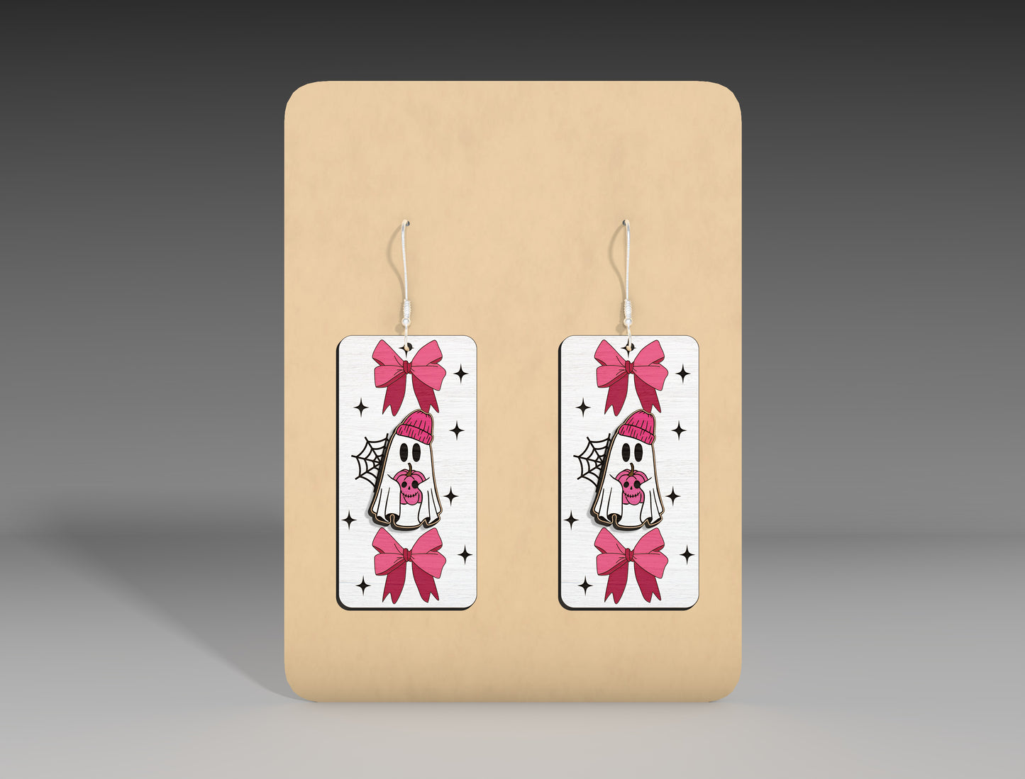 Halloween Rectangle Earrings SVG Bundle 10 Designs for Glowforge xTool
