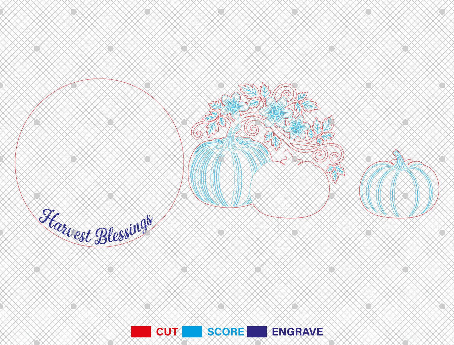 Happy Fall Yall Door Hanger SVG Bundle for Glowforge xTool LightBurn 9 Designs