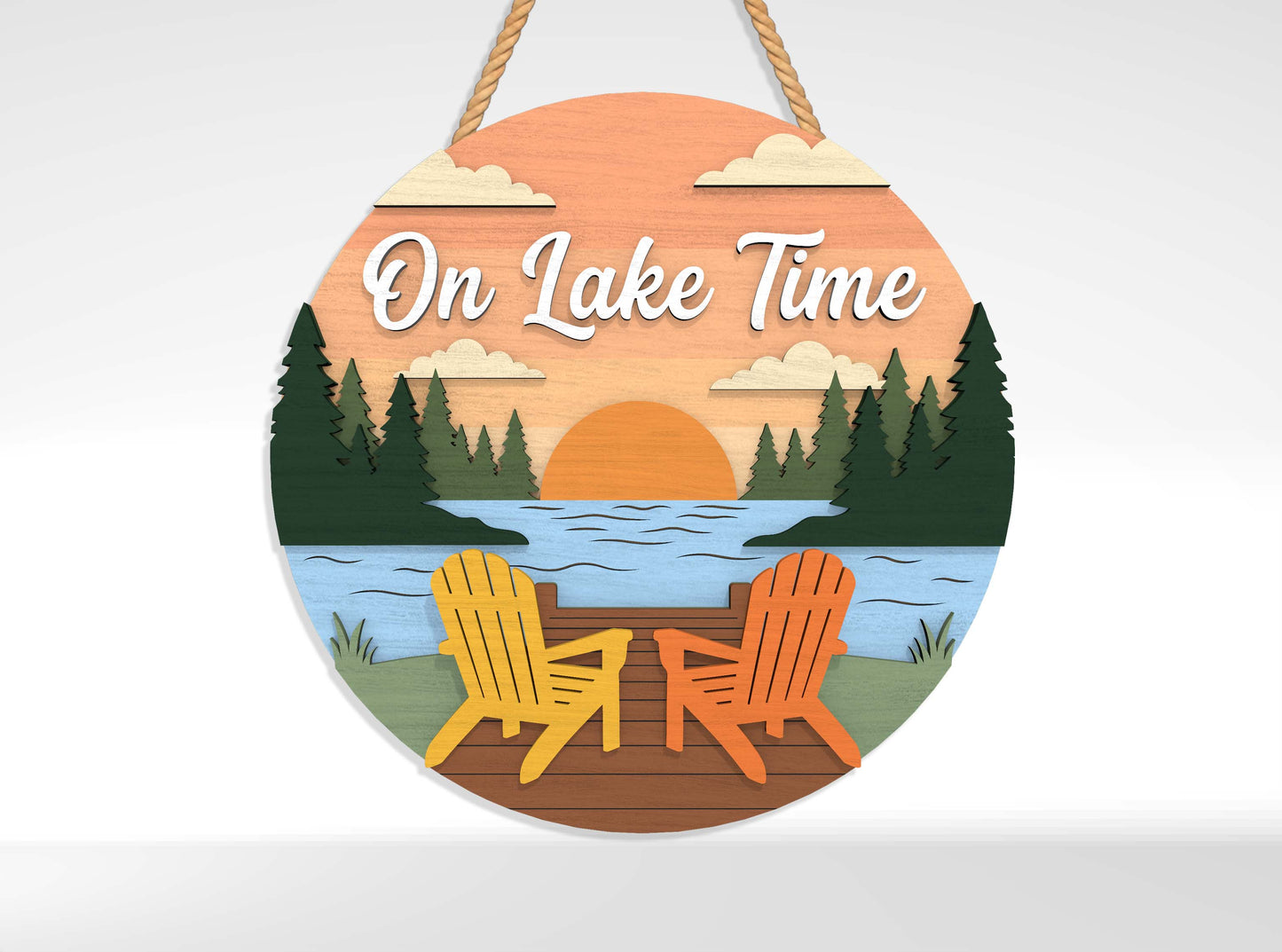 Lake Life Welcome Sign SVG Bundle with 10 Designs for Glowforge