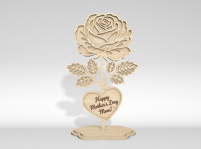Mother's Day Flower Stand SVG Bundle 10 Designs for Glowforge and xTool