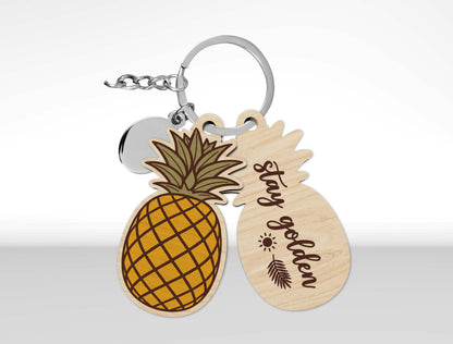 Summer Beach Keychain SVG Bundle Laser Cut File for Glowforge and xTool