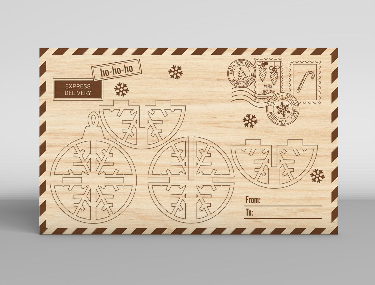 Christmas Gift Card Holder SVG Bundle 16 Laser Cut Designs