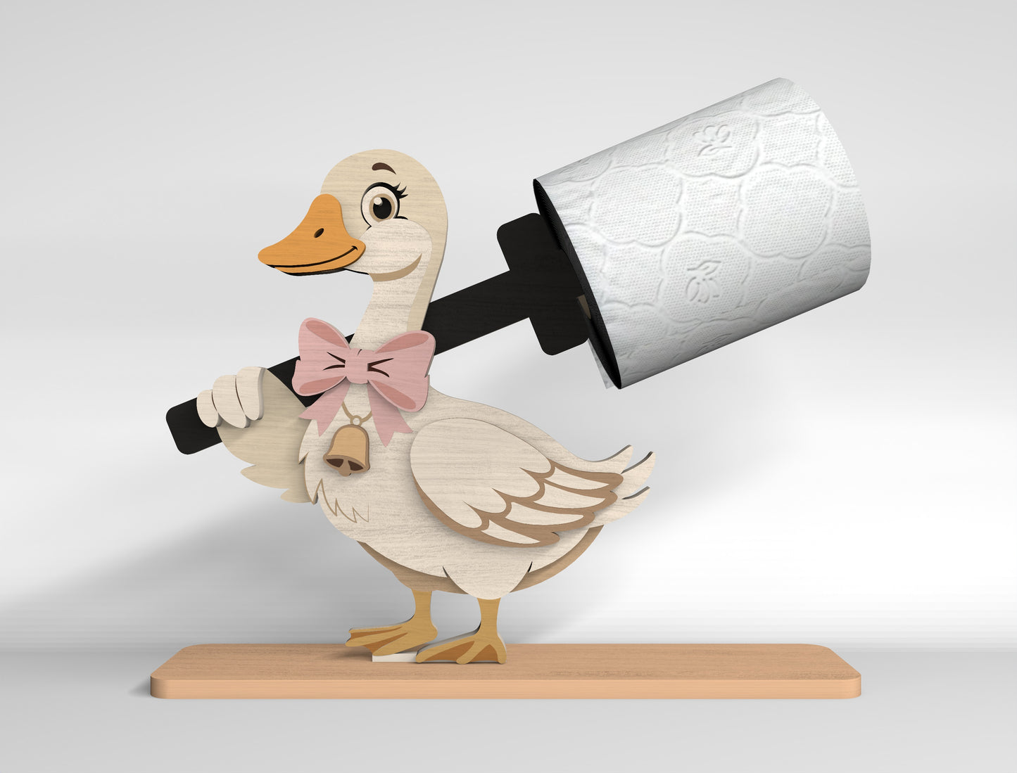 Farm Animal Toilet Paper Holder SVG Bundle for Glowforge and LightBurn
