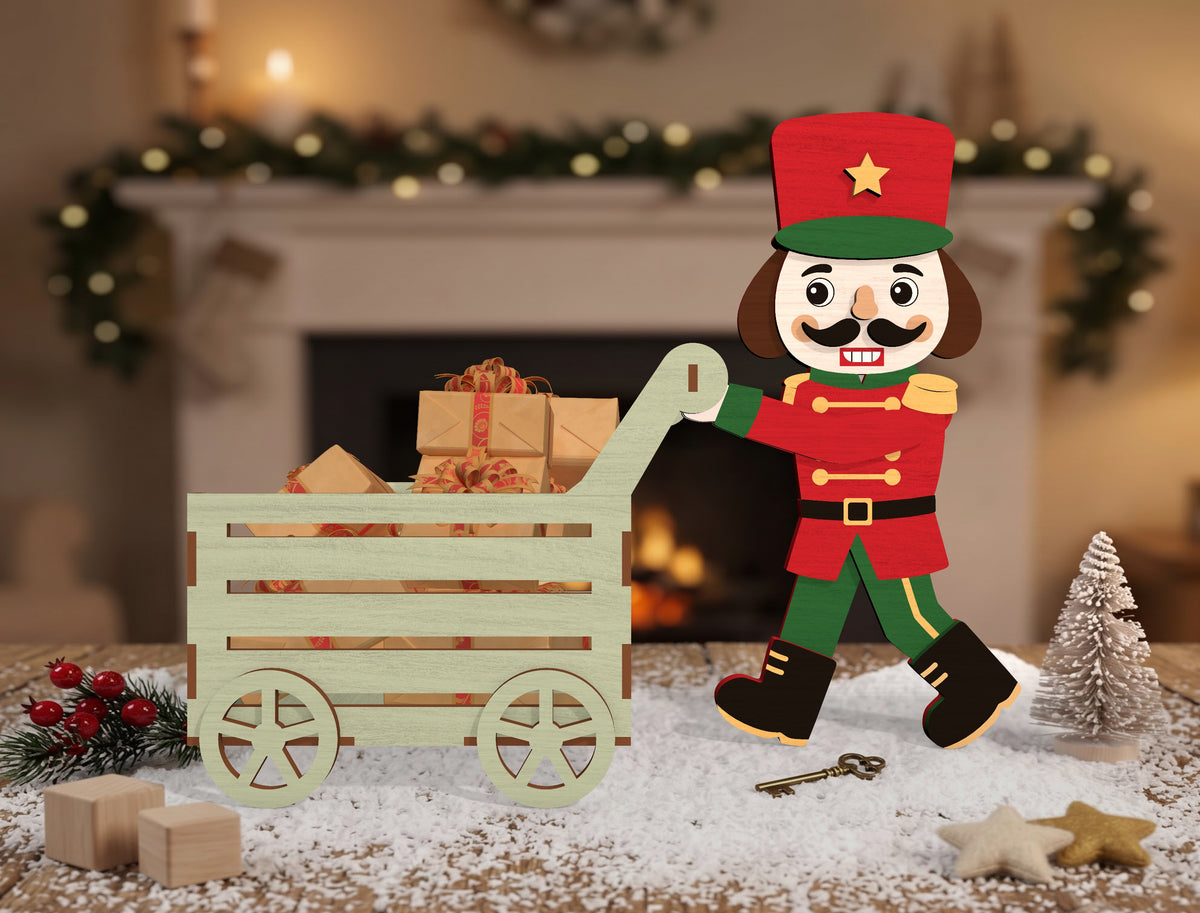 Christmas Character Wagon Gift Box SVG Bundle 11