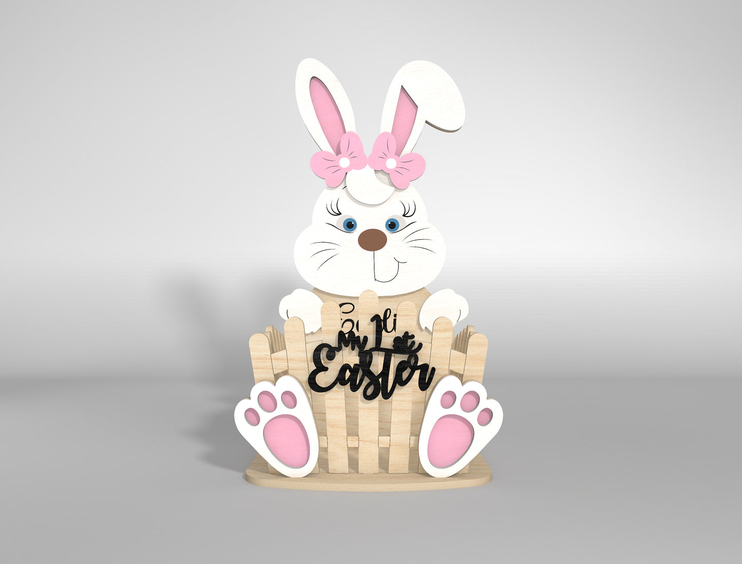 My 1st Easter Bunny Chick Lamb Basket SVG Bundle for LightBurn and xTool