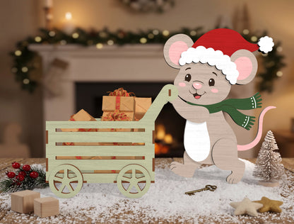 Christmas Character Wagon Gift Box SVG Bundle 12