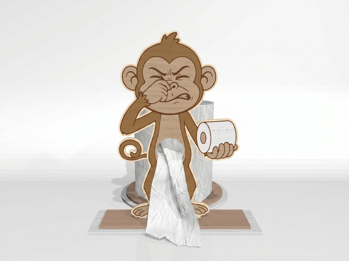 Animal Toilet Paper Holder SVG Bundle for Glowforge and xTool