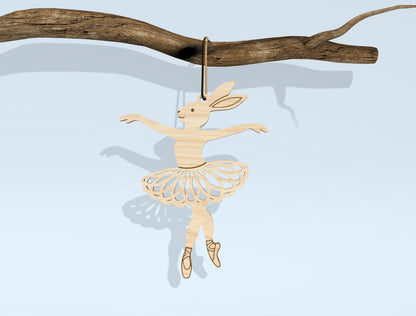 Ballerina Bunny SVG Bundle Dancing Rabbit Easter for LightBurn and xTool