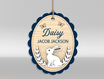 Easter Bunny Basket Tag SVG Bundle 18 Designs for Glowforge and xTool