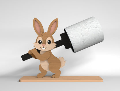 Farm Animal Toilet Paper Holder SVG Bundle for Glowforge and LightBurn
