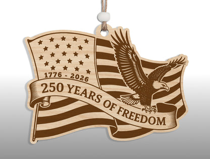 USA 250th Anniversary Ornament SVG Bundle for Glowforge