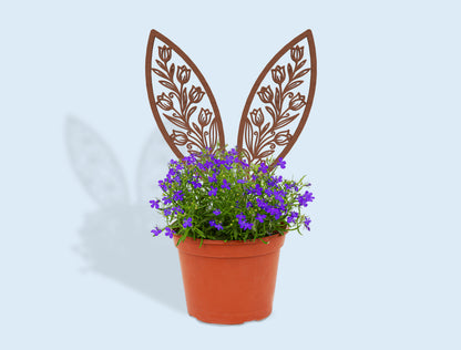 Bunny Ear Plant Stakes SVG Bundle Easter Garden for Glowforge and xTool