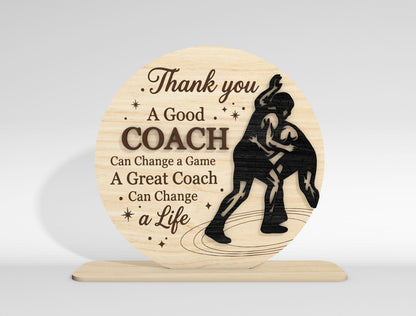 Thank You Coach Sign SVG Bundle for Glowforge and LightBurn