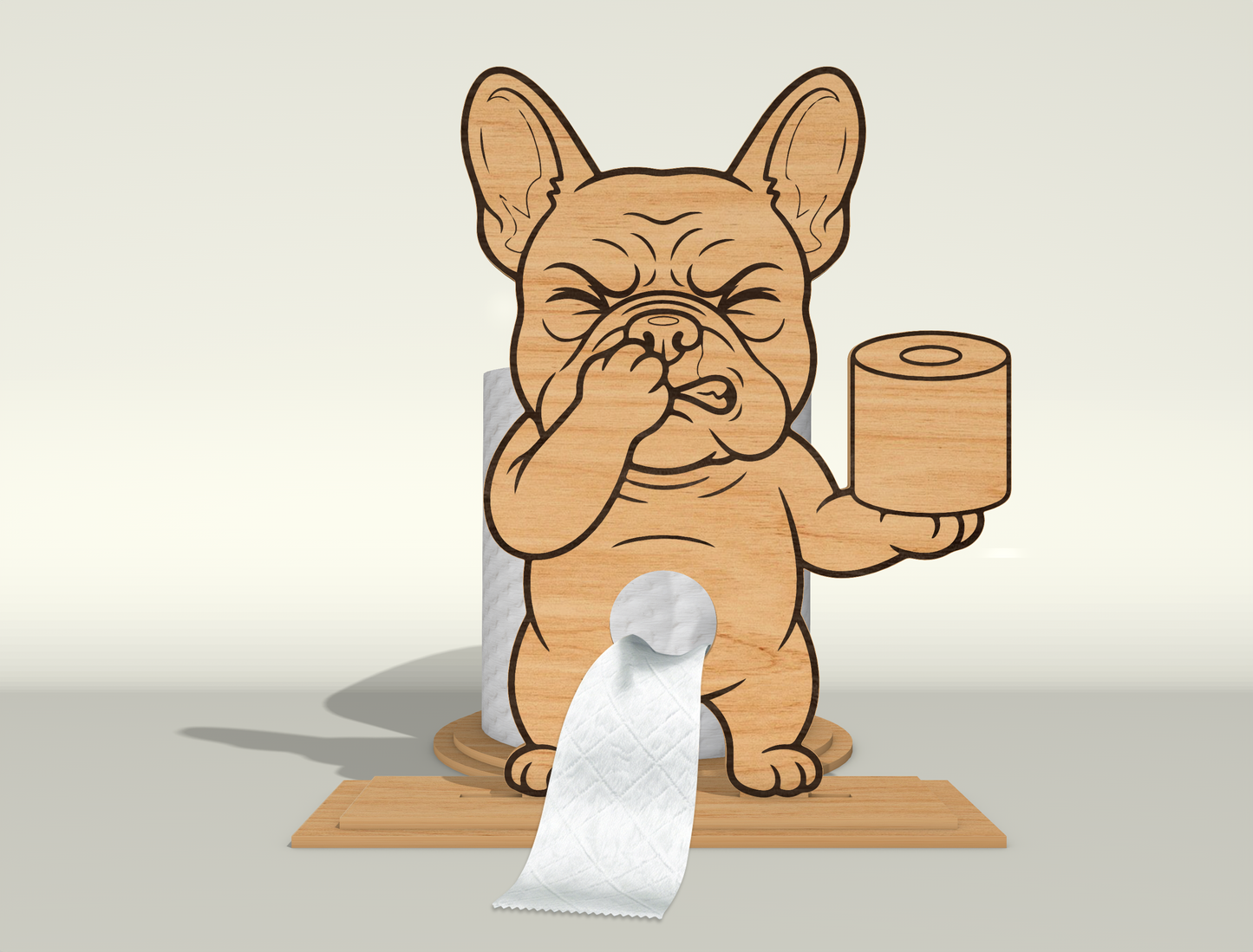 Toilet Paper Holder SVG Bundle for Glowforge and xTool