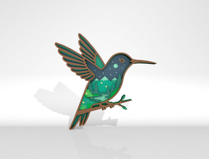 Multilayer Woodland Animal Scene SVG Bundle for xTool and Glowforge