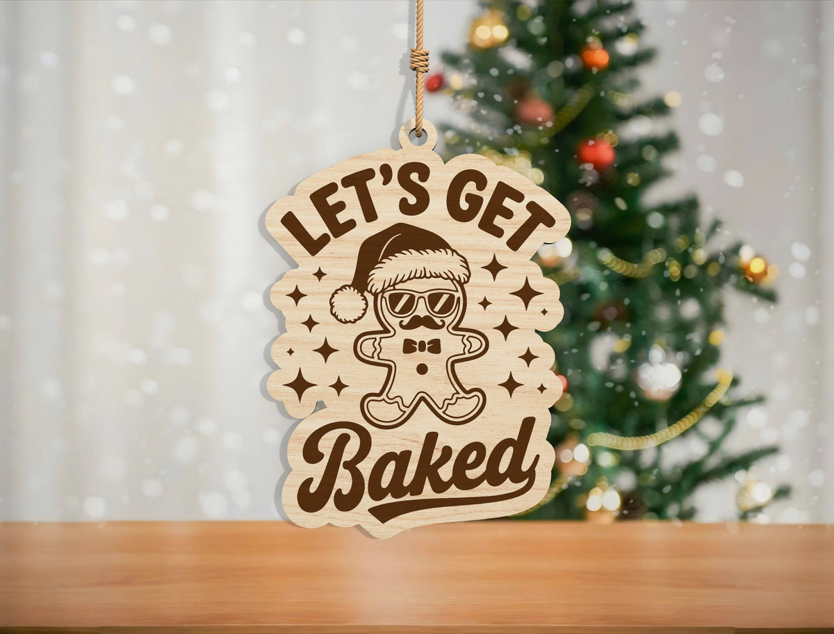 Funny Skeleton Christmas Ornament SVG Bundle Laser Cut Desig 12