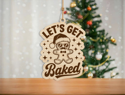 Funny Skeleton Christmas Ornament SVG Bundle Laser Cut Desig 12