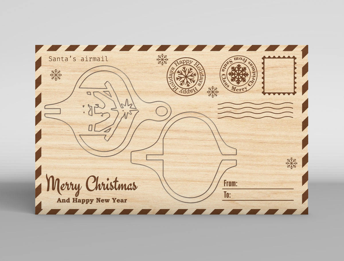 Christmas Gift Card Holder SVG Bundle 16 Laser Cut Designs