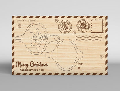 Christmas Gift Card Holder SVG Bundle 16 Laser Cut Designs