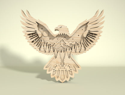 Multilayer Forest Animal SVG Bundle for LightBurn and Glowforge