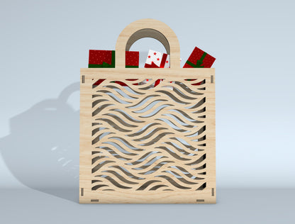 Gift Bag SVG Bundle for Glowforge xTool Laser Cut Gift Box File