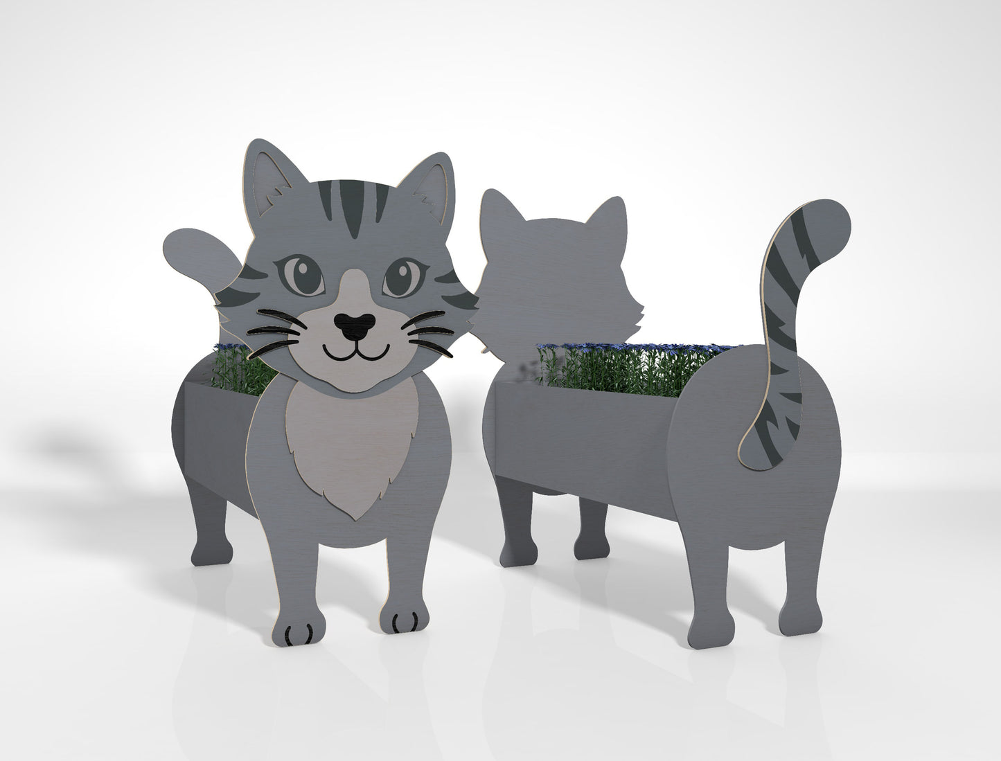 Animal Planter SVG Bundle for Glowforge and xTool