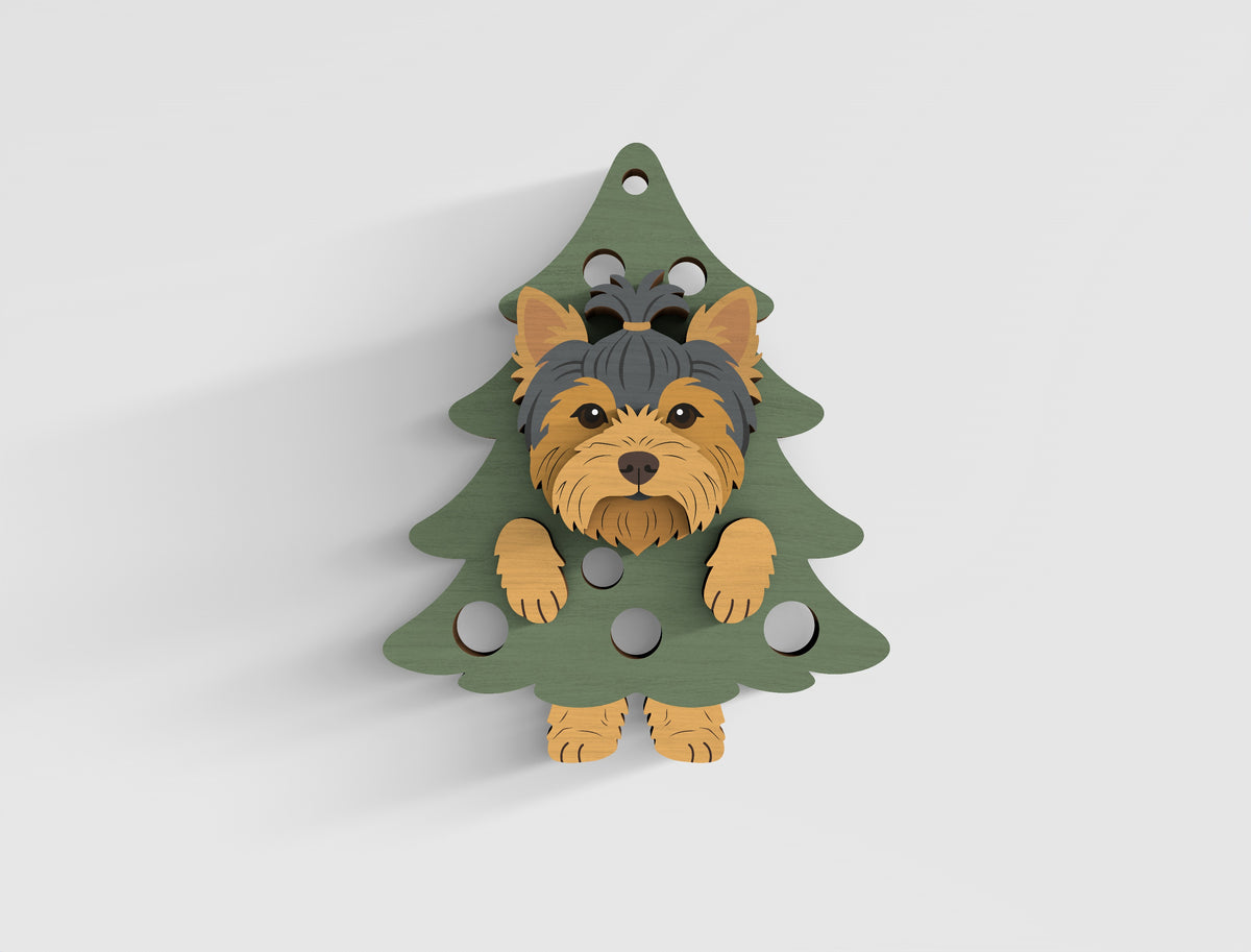 3D Layered Dog Tree Magnet SVG Bundle 21 Designs 13