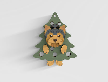 3D Layered Dog Tree Magnet SVG Bundle 21 Designs 13