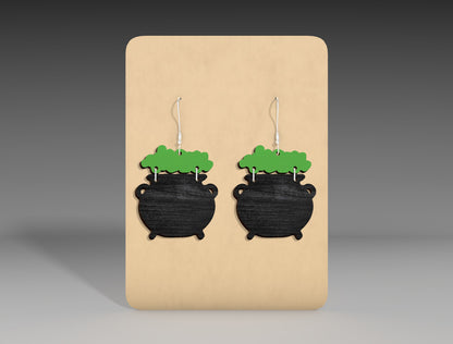Halloween Stud Earrings SVG Bundle 9 Designs for LightBurn Glowforge xTool
